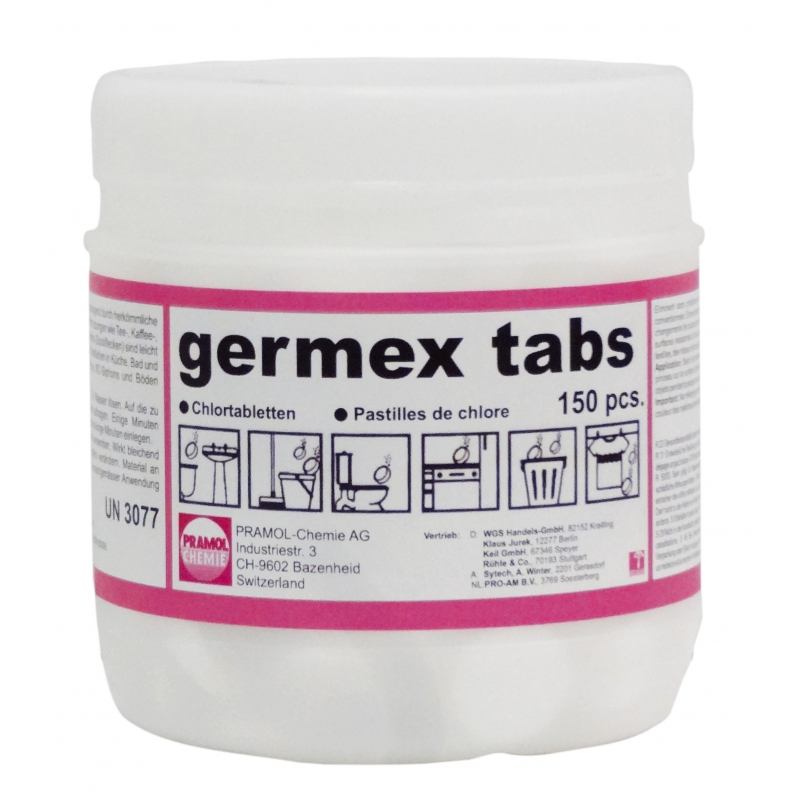 Germex Tabs, hygienische und bleichende Wirkung, Tabletten, 150 Stück