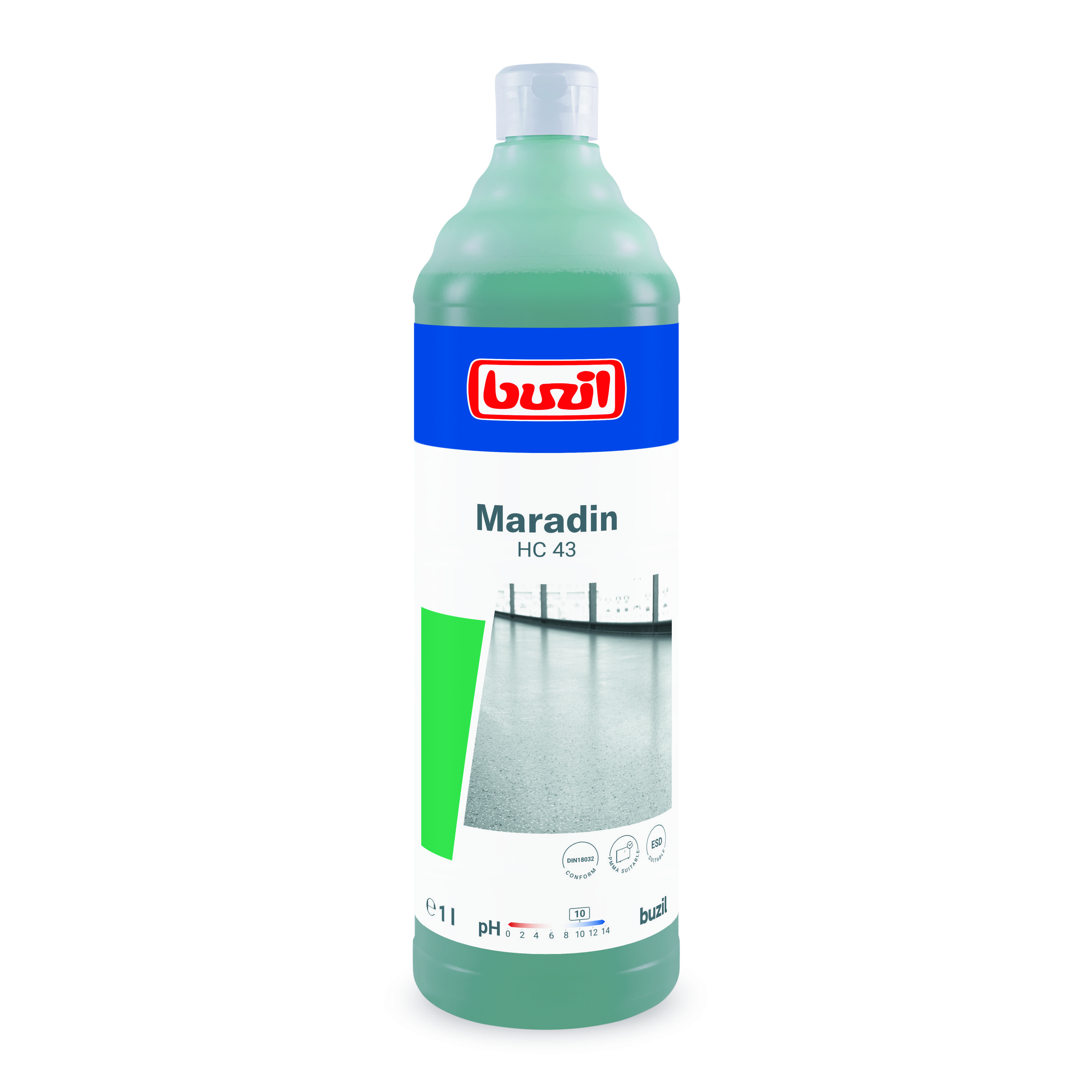 Buzil Maradin HC43, 1 Liter Flasche, Hochkonzentrierter Allzweck-Intensivreiniger