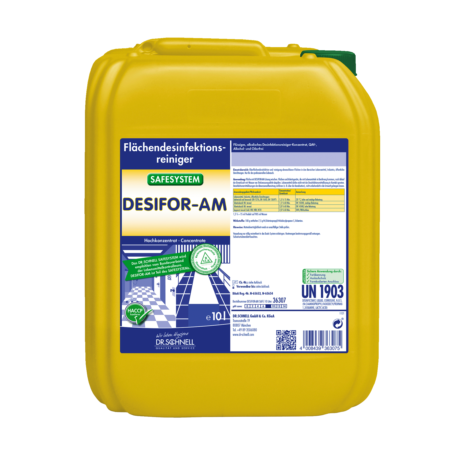 Dr. Schnell Desifor-AM Flächendesinfektion, 10 Liter Kanister