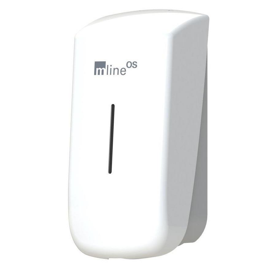 mline OS Seifenspender 400ml, nachfüllbar, Kunststoff, weiß
