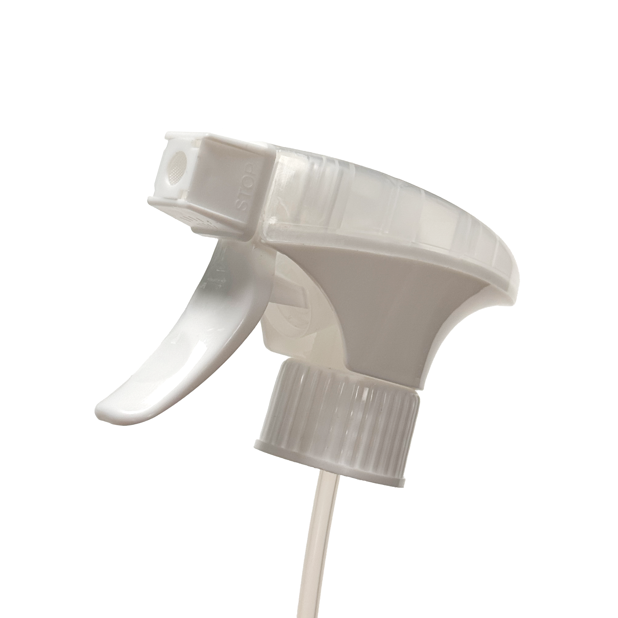 Sprühkopf weiß für Rundflasche, Schaum/Sprüh