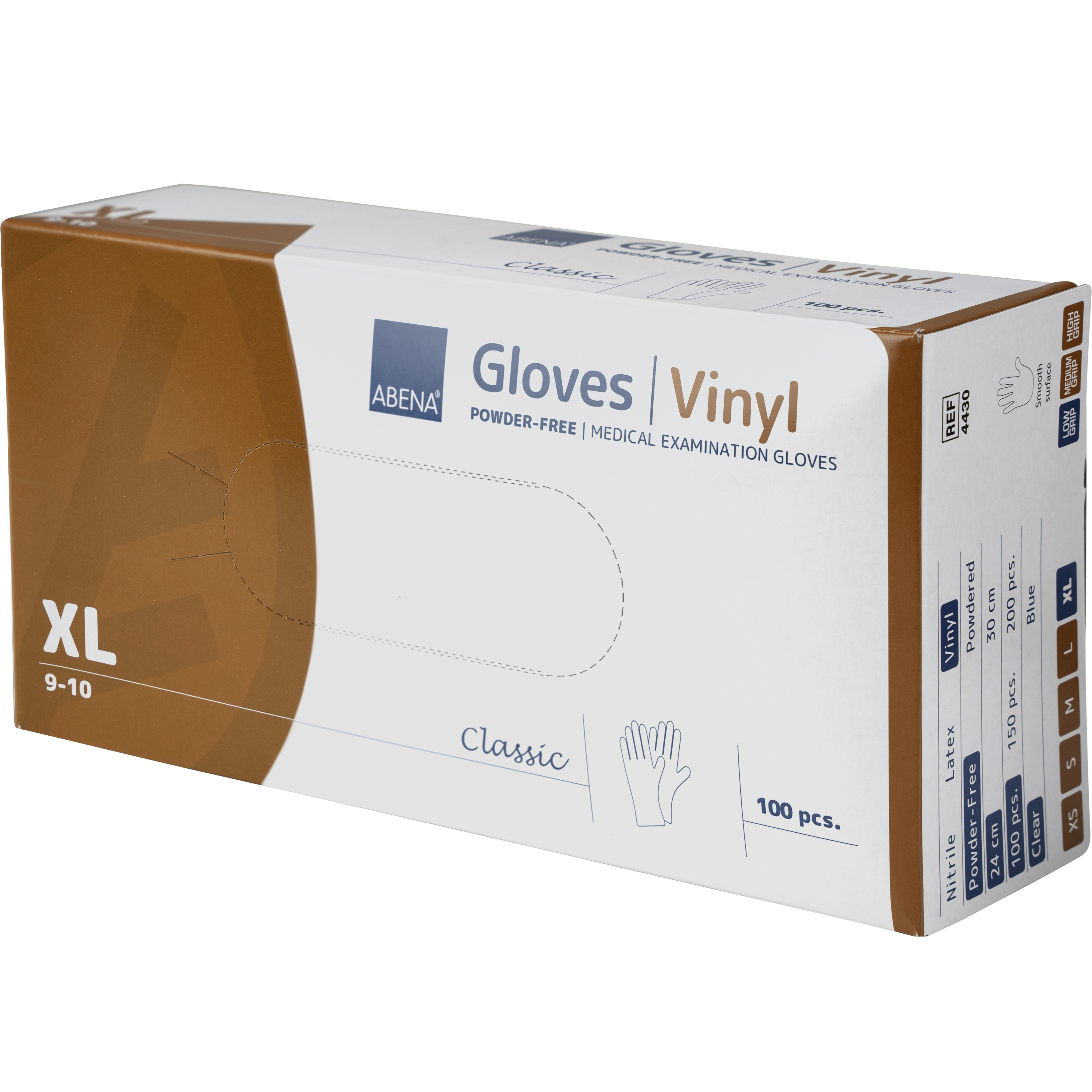 Vinyl-Handschuhe Classic, puderfrei, Gr. XL, 100 Stück/Box