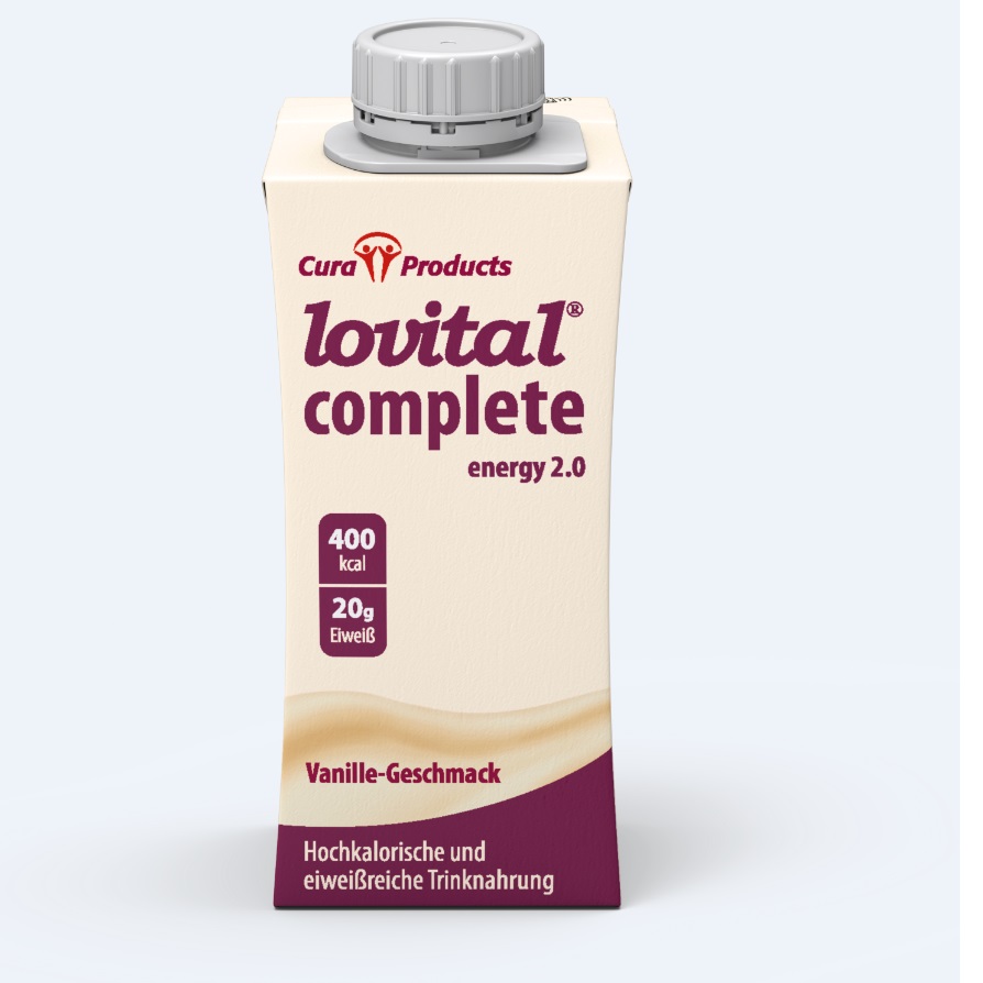 lovital complete energy 2.0, Vanille ,  Hochkalorische und eiweißreiche Trinknahrung