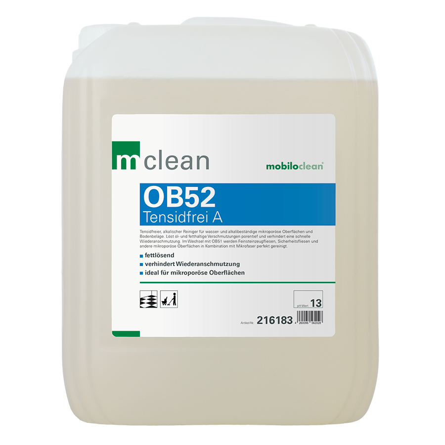 mclean OB52 Tensidfrei A, 10 Liter, tensidfreier, alkalischer Feinsteinzeugreiniger