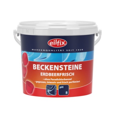 eilfix Beckensteine BIO Erdbeer ohne Paradichlorbenzol, 2kg Eimer