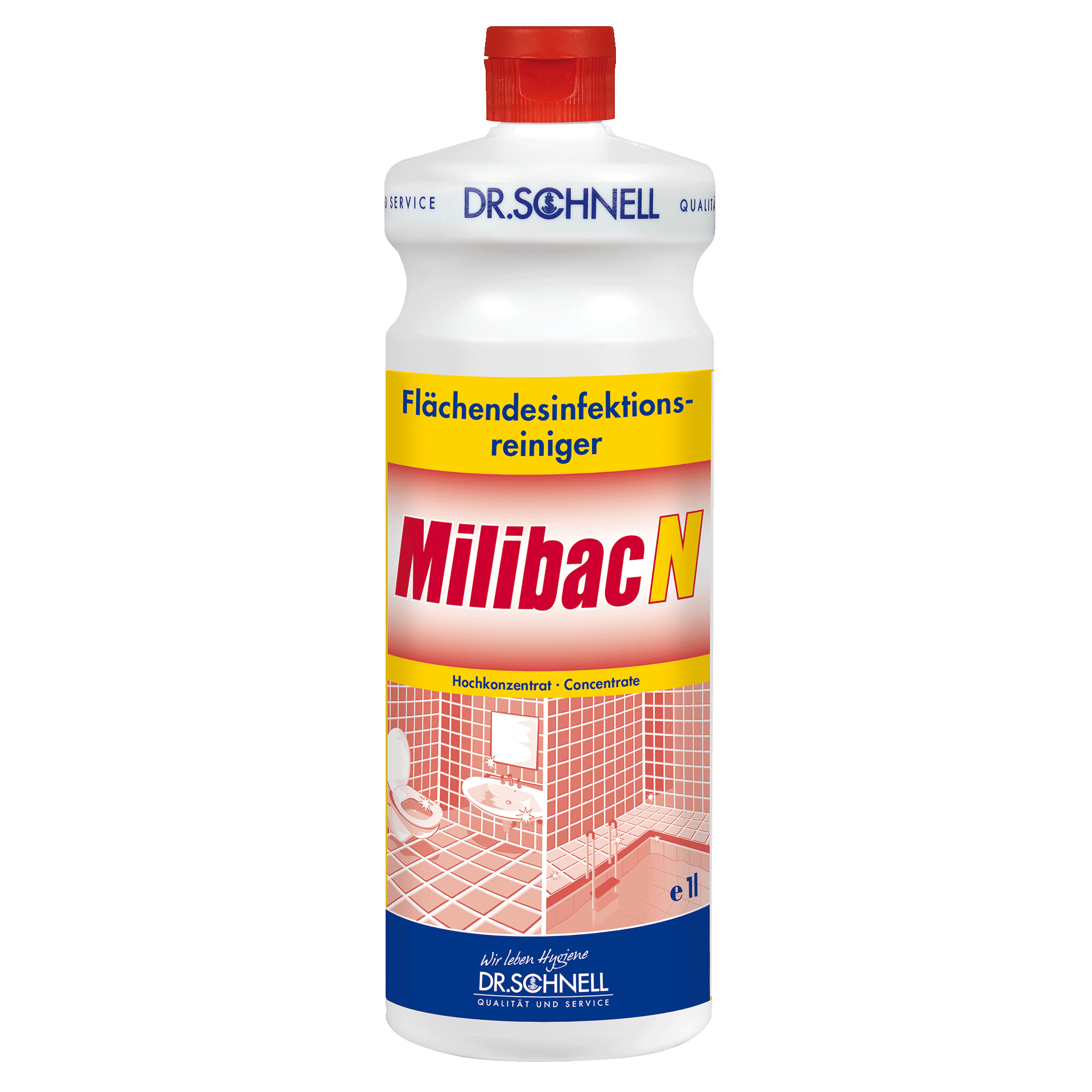 Dr. Schnell Milibac N, Flächendesinfektionsmittel und Kalklöser, Konzentrat, 1 Liter