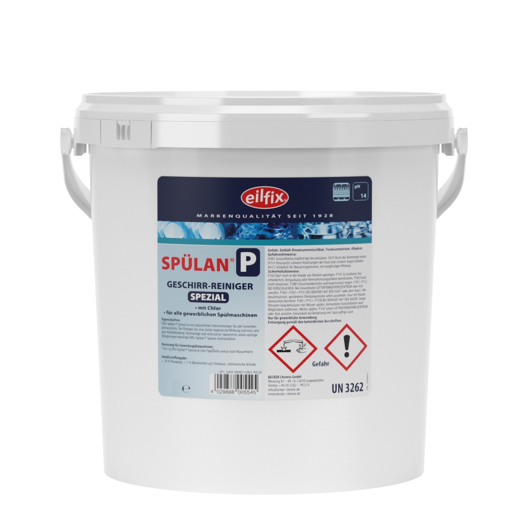 eilfix Spülan S Pulver für Spülmaschinen, für Hartwasser und kurze Taktung, 5 kg