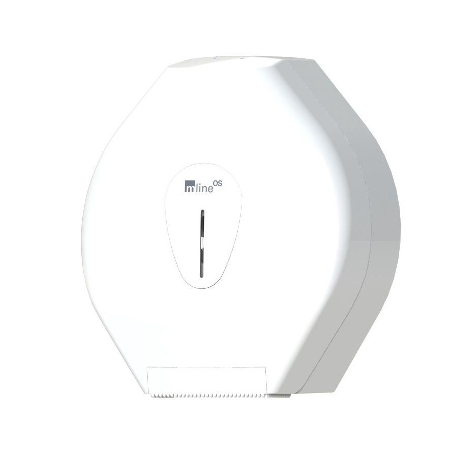 mline OS Toilettenpapierspender Jumbo midi, Kunststoff, weiß, für Rollen bis Ø260 mm
