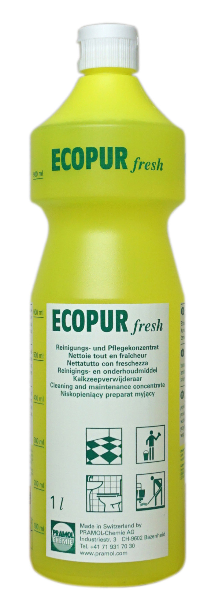 Pramol ecopur fresh, Reinigungs- und Pflegekonzentrat, 1 Liter