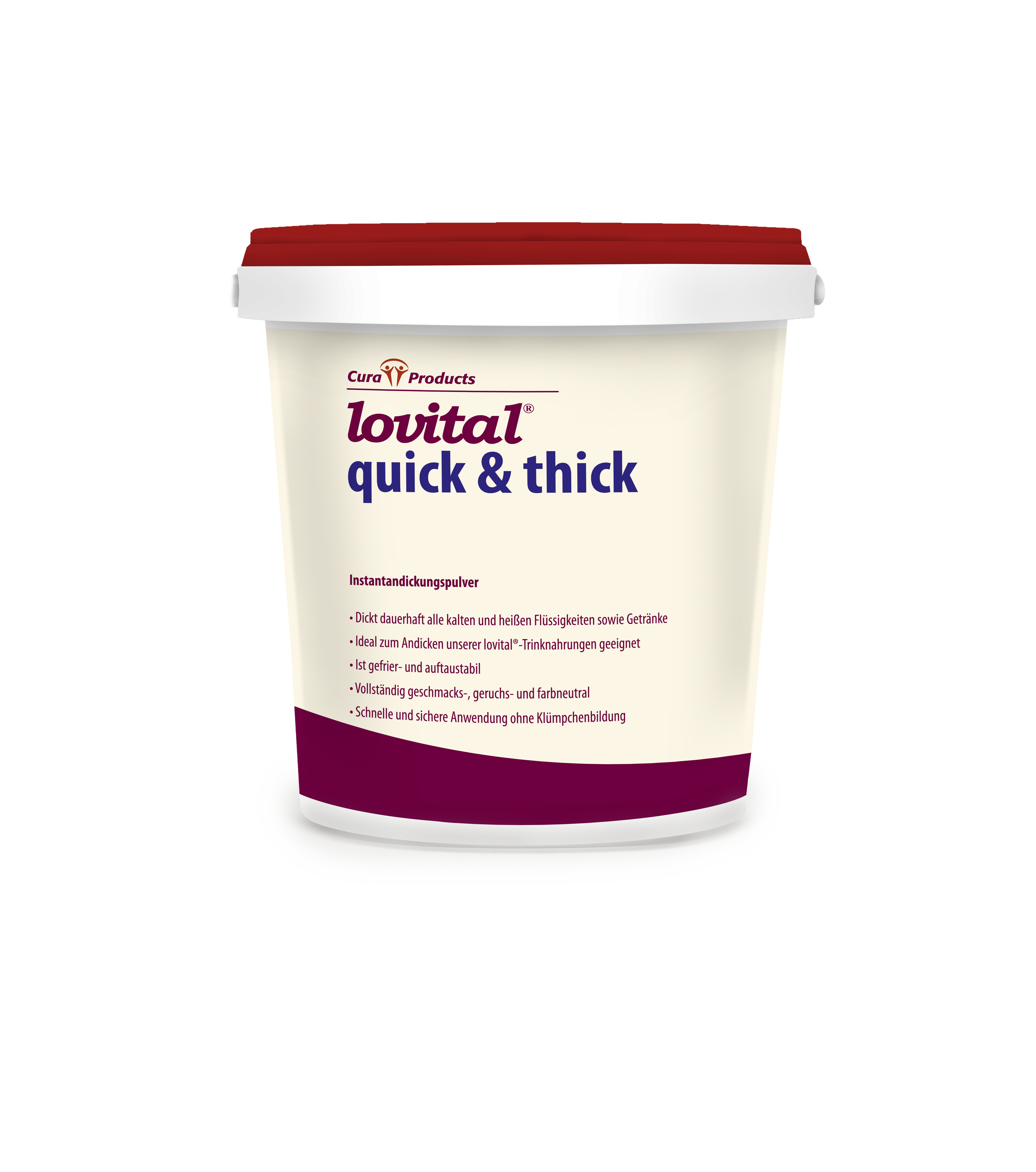 lovital quick & thick Instantandickungsmittel, 220 g Dose, 6 Dosen/Karton