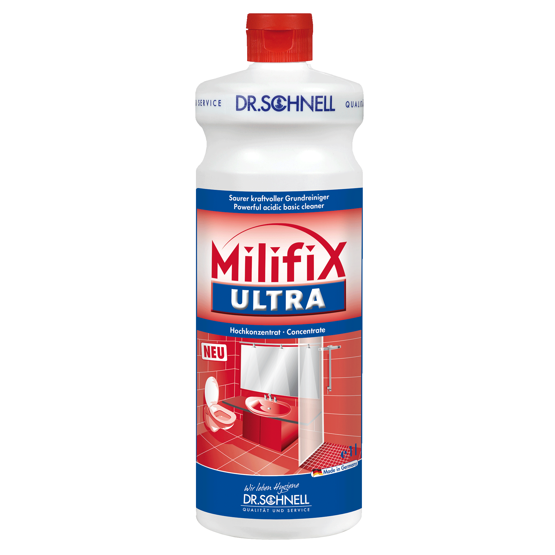 Dr. Schnell Milifix Ultra, saurer Spezial-Grundreiniger, 1 Liter