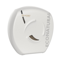 Lucart Prof. EcoNatural Flow Jumbo Toilettenpapierspender, weiß, (HxBxT) 357 x 350 x 142 mm