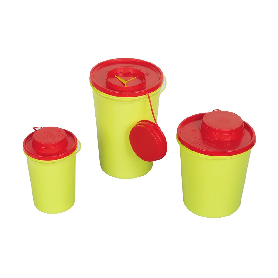 Kanülenabwurfbehälter aus Kunststoff, gelb, 1,5 Liter