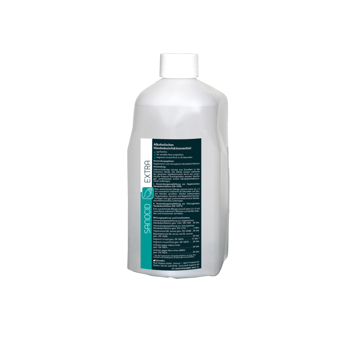 Sanocid Extra Händedesinfektion, begrenzt viruzid PLUS, 1 Spenderflasche, 1000 ml