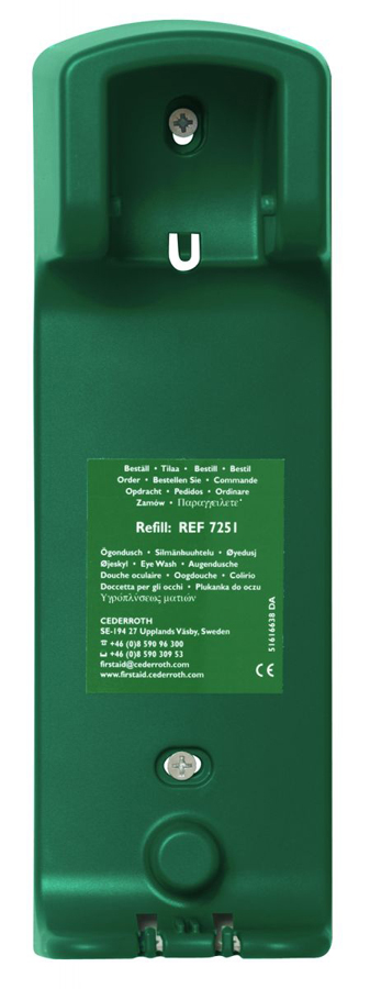 Wandhalterung passend zur Augenspülflasche 500 ml, grün, 1 Stück