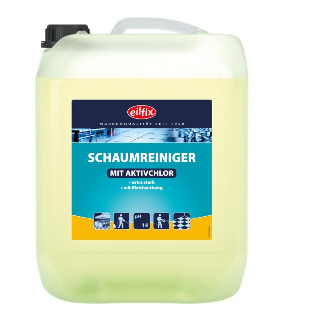 eilfix Schaumreiniger mit Aktivchlor, extra stark, mit Bleichwirkung, 12kg Kanister