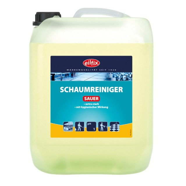 eilfix Schaumreiniger Sauer, extra stark, mit hygienischer Wirkung, 12kg Kanister