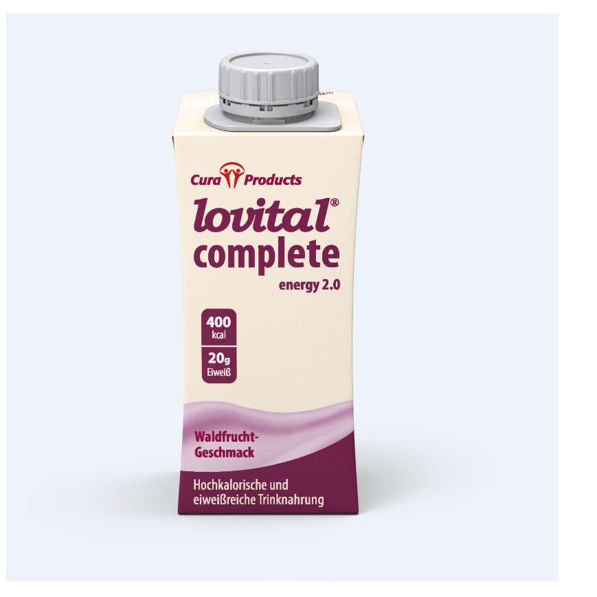 lovital complete energy 2.0, Waldfrucht ,  Hochkalorische und eiweißreiche Trinknahrung