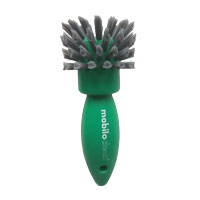 Steckdosenbürste SAUBA "mobiloclean" grün, 90 mm lang, PP, Besatz PA06