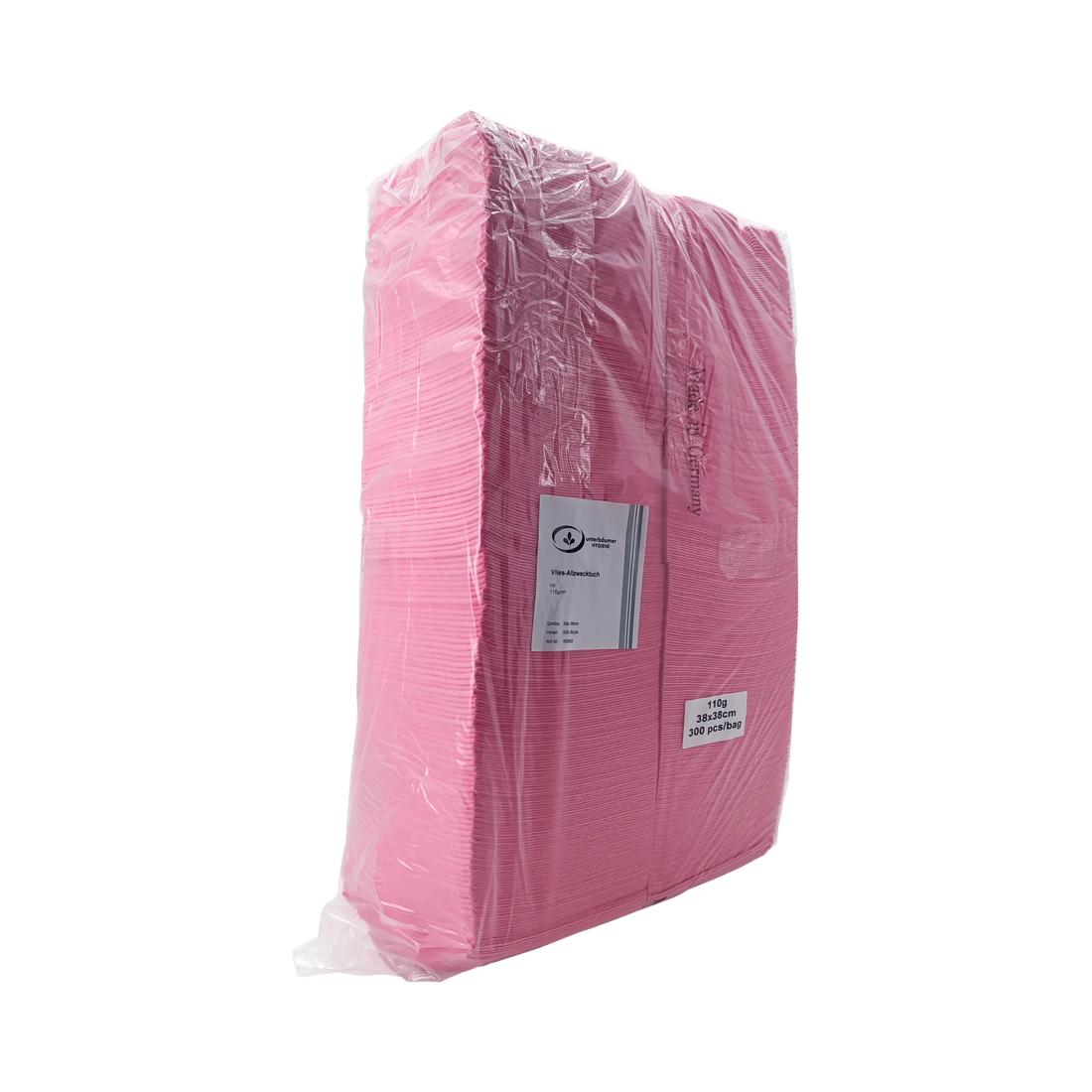 Vlies-Allzwecktuch ca. 110g/m², 300 Stück/Karton, rosa, 38 x 38 cm