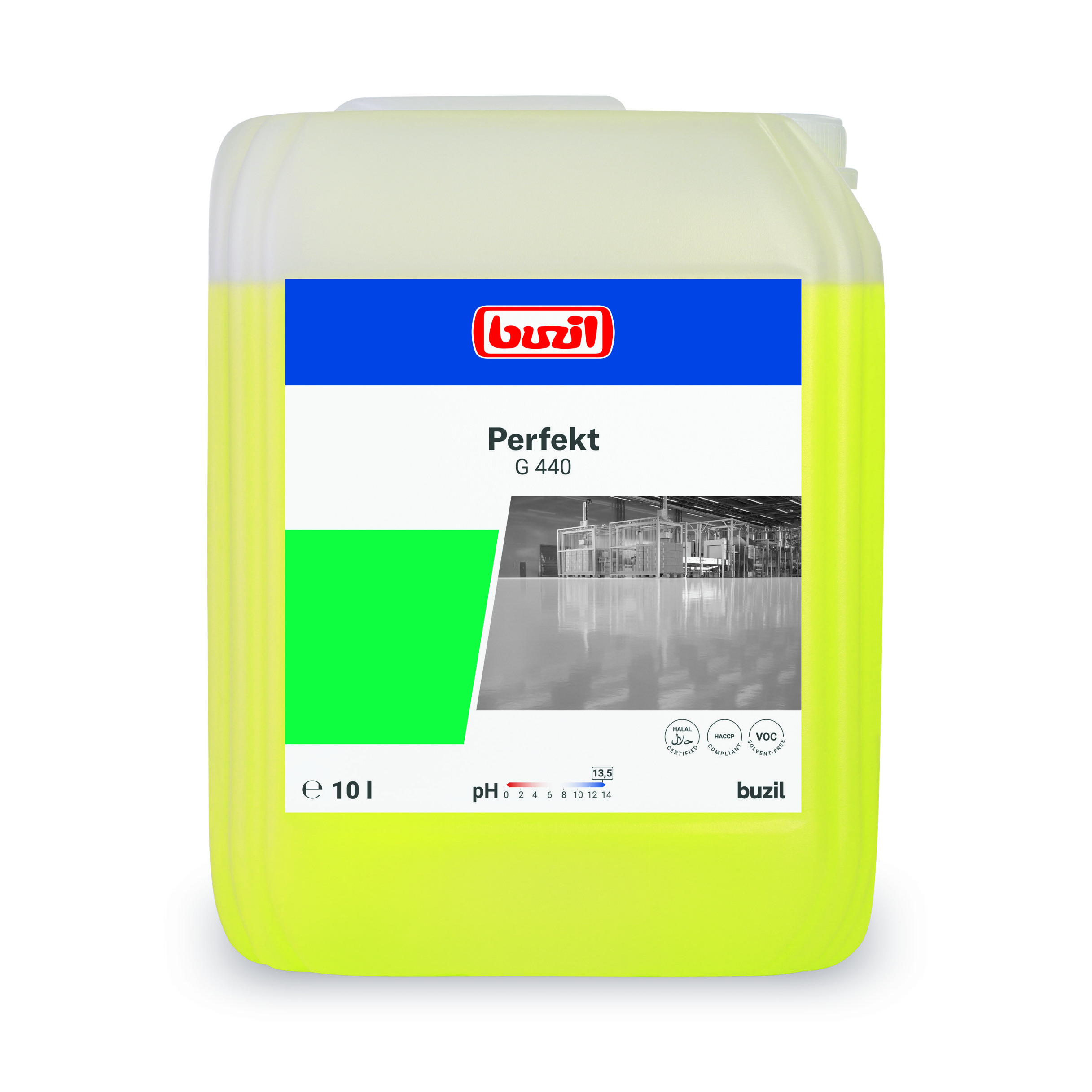 Buzil G440 Perfekt, 10 Liter Kanister, alkalischer Kraftreiniger/Intensivreiniger