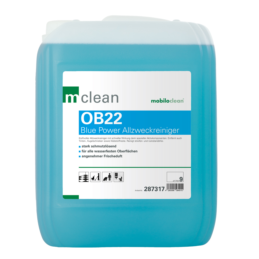 mclean OB22 Blue Power Allzweckreiniger, 10 Liter, Reinigungs- und Pflegekonzentrat