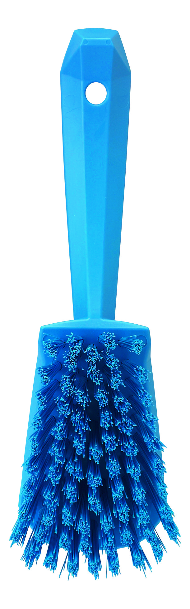Vikan Handbürste mit kurzem Stiel, hart, Länge: 270 mm, blau