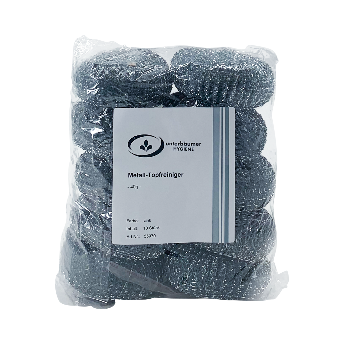 UH-Edelstahl-Spirale, 10 Stück/Packung, grau, 40 g