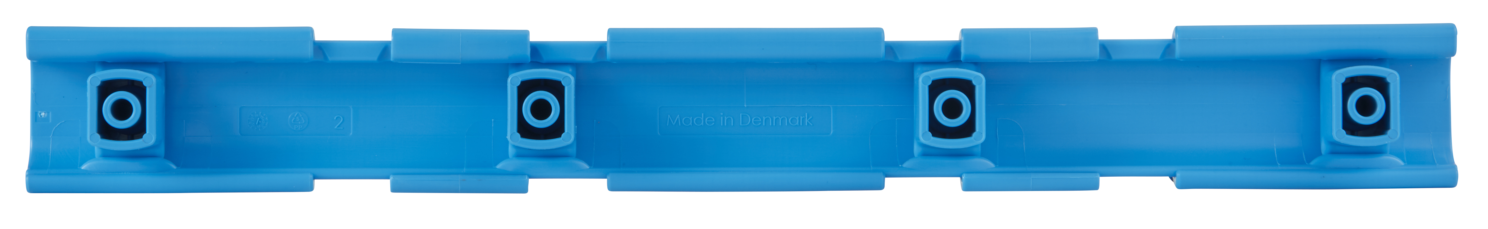 Vikan hygienisches Hi-Flex-Wandhalterungssystem, inkl. 3 Stielhalter & 2 Haken, 420 mm, blau