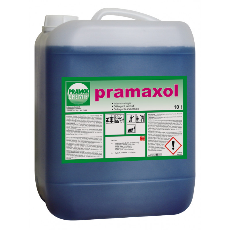 Pramol pramaxol Intensivreiniger, Industrie- und Werkstattreiniger, 10 Liter Kanister