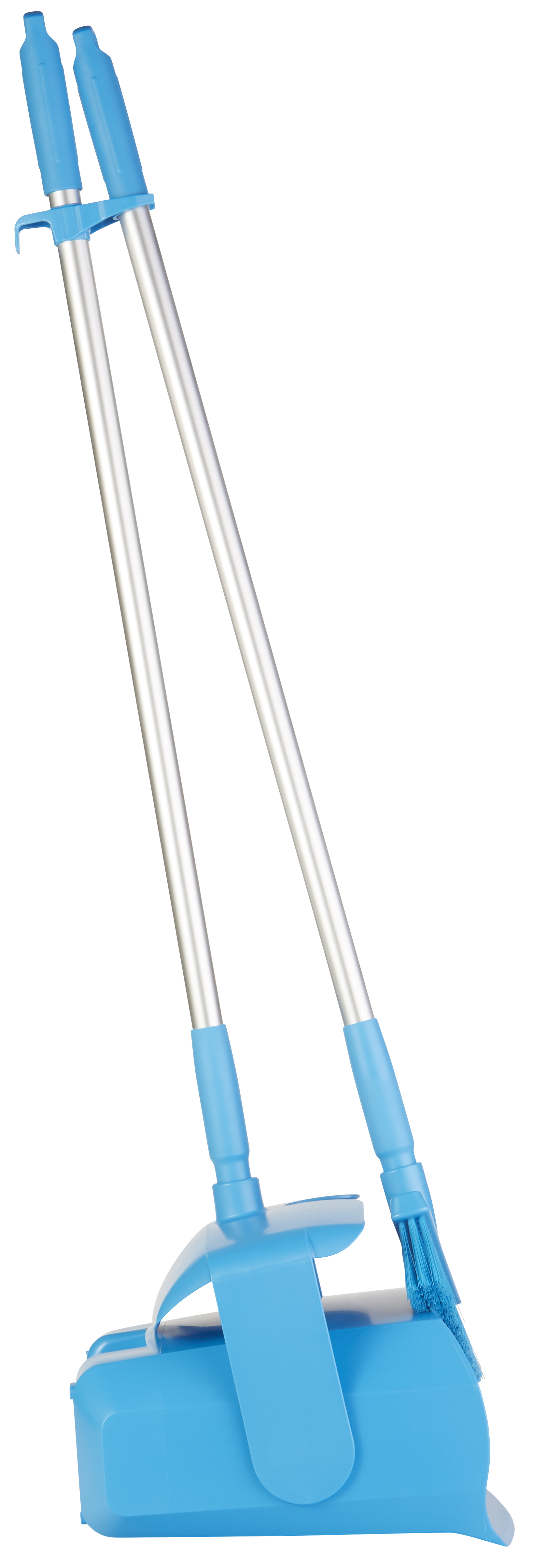 Vikan Kehrschaufelset geschlossen, mit Besen, 350mm, medium, blau