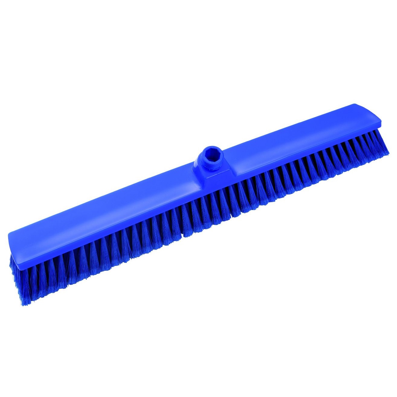 haug Großraumbesen, 600 x 72 mm, weich, blau, Besatz: Polyester PBT Ø 0,25 mm, geschlitzt